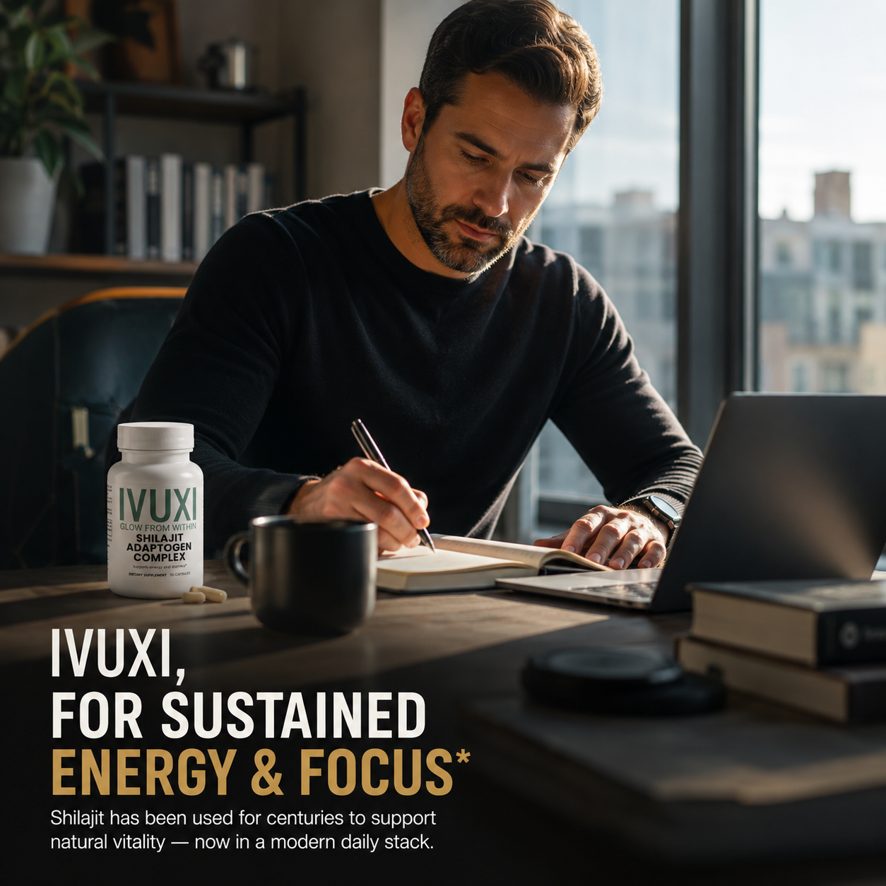 IVUXI, for sustained energy and focus during a working day